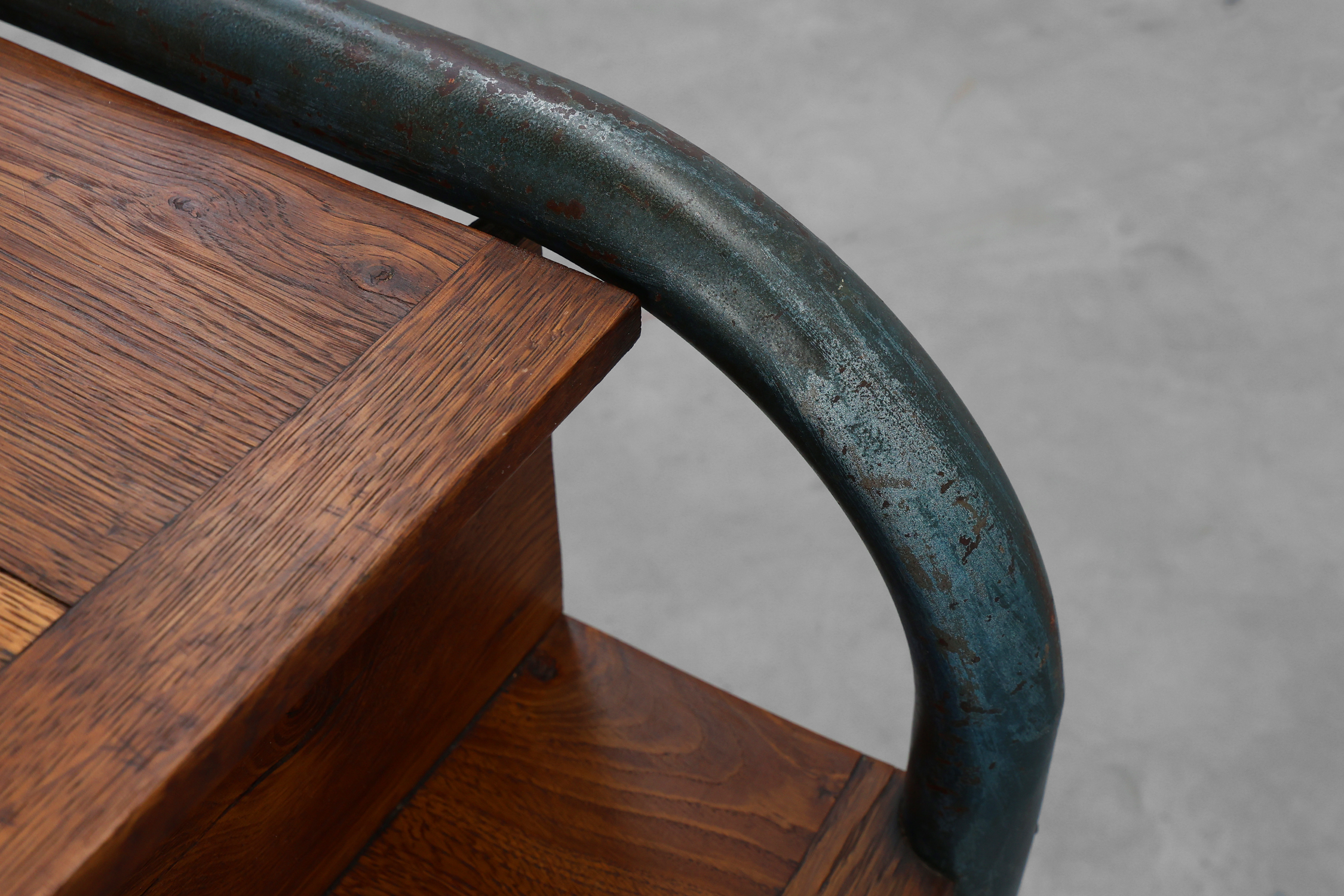 Industrial side table or nightstand in Bauhaus style, Belgium ca. 1910thumbnail